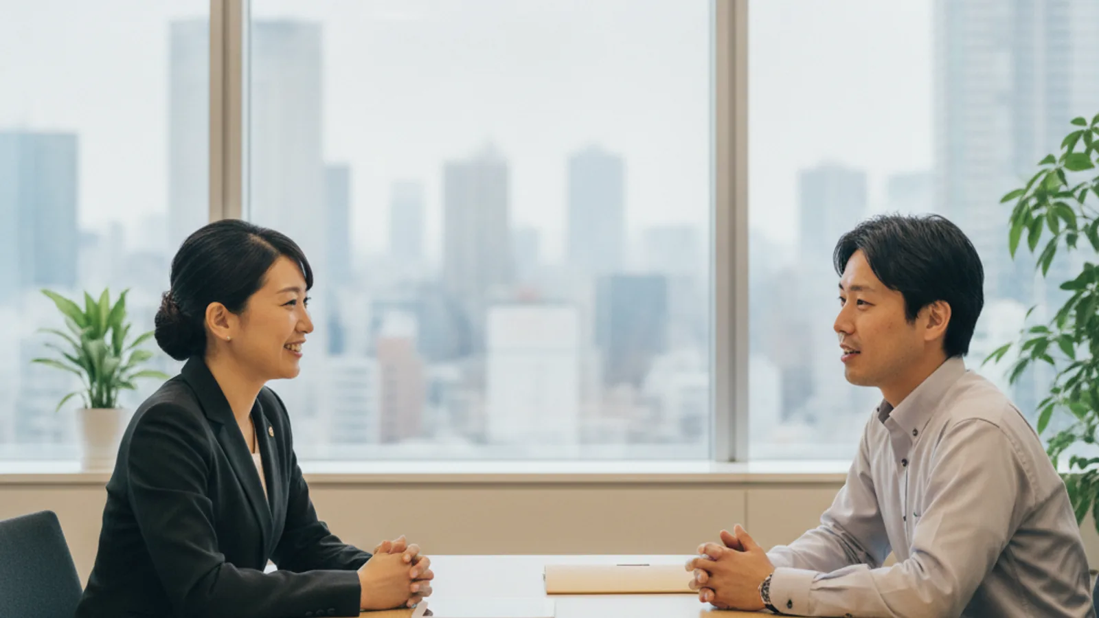 東京のオフィスで人材のご相談に対応する人材派遣東京のコーディネーター